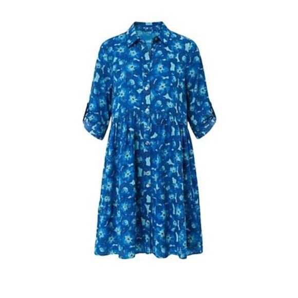RO'S GARDEN Blue Jacinta Deauville Dress Size XL NWT Retail $195 Tuckernuck - Picture 7 of 7